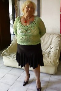 blonde meaty breasted grandmother