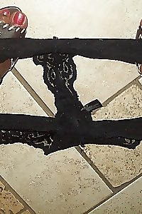 A woman and her shoes.